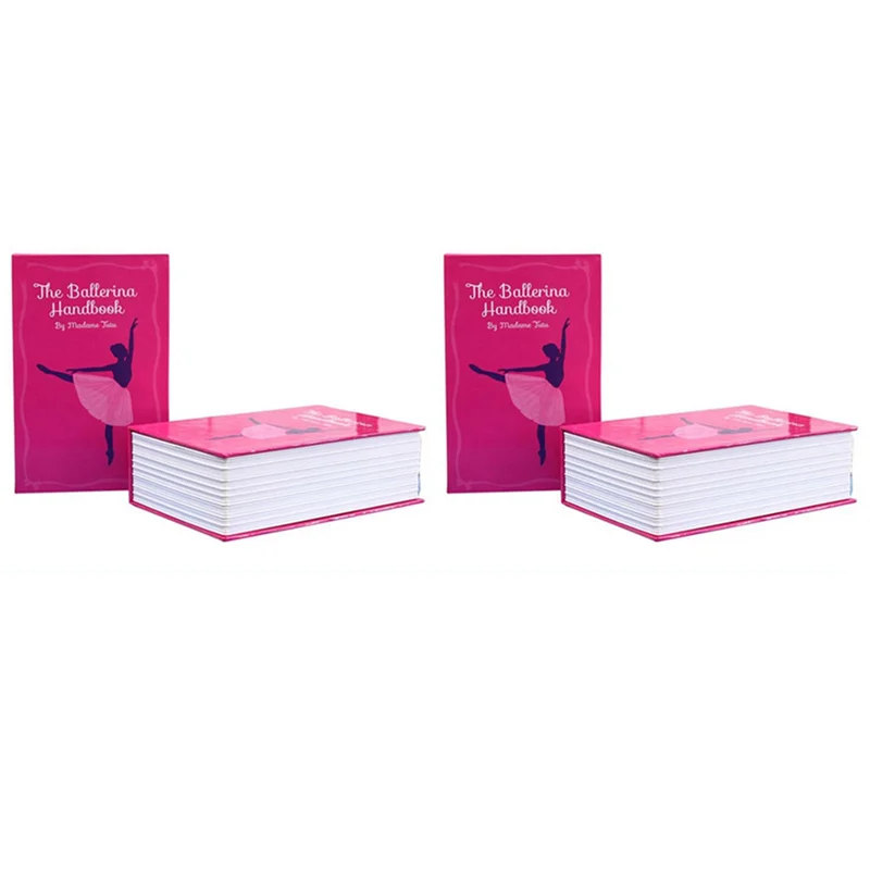 A45U 2X Dictionary Book Safe Storage Box,  Safe With 3 Digital Combination Lock, Anti-Theft Safe Secret Box, (Pink)