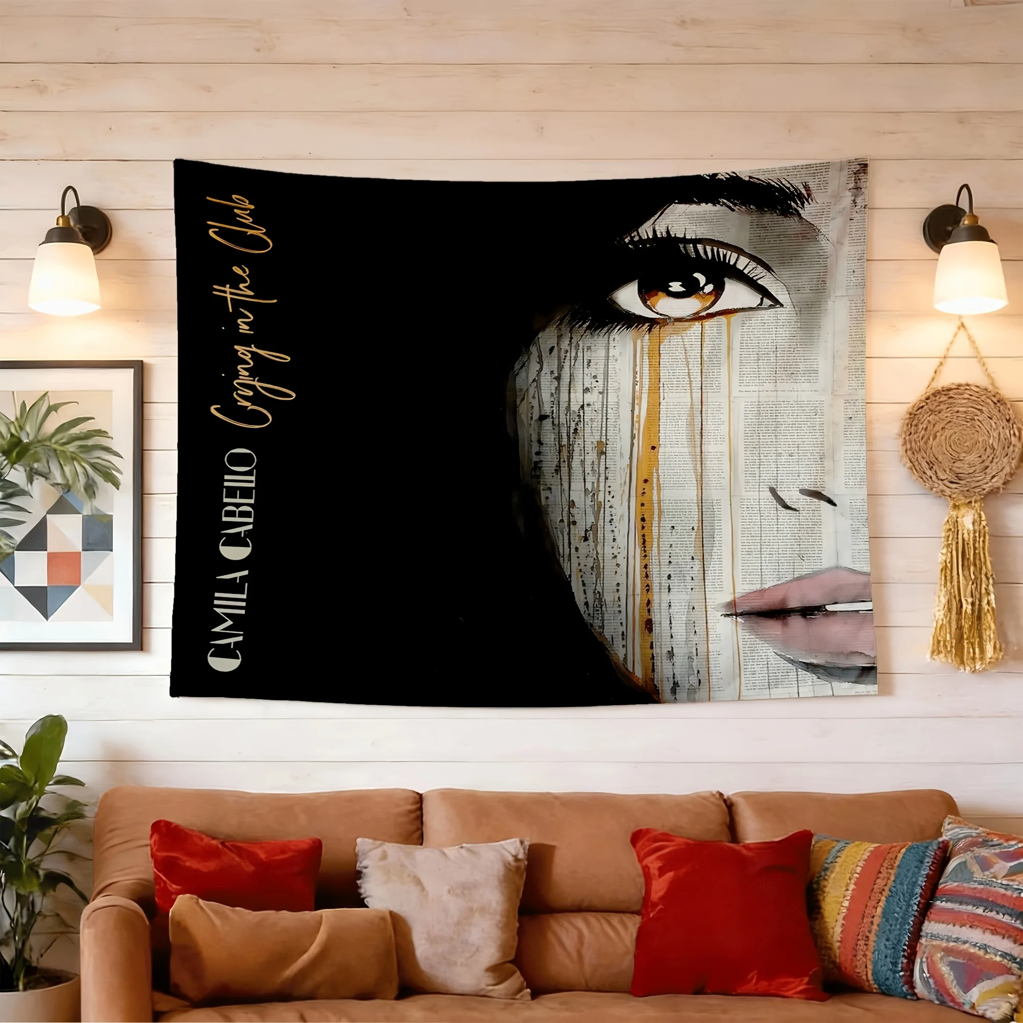 Camila Cabello Wall Tapestry Suitable for Bedrooms, Dorms & Party Backdrops - Horizontal Iconic Print Poster, Horizontal Decor for, Office, Gift for Fans