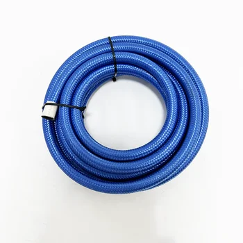 1M3M5M8M10M blue soft oil pipe CPE gas refrigerant line pipe tube 304 stainless steel braided high temperature resistance car parts