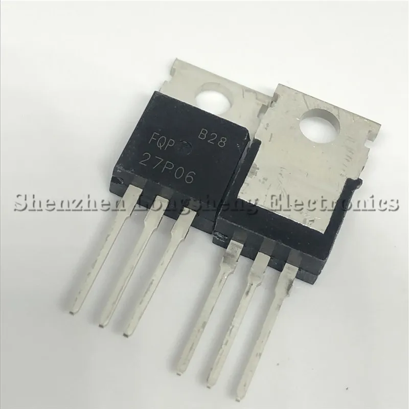 10PCS/LOT FQP27P06 27P06 TO-220  -60V -27A FET In Stock