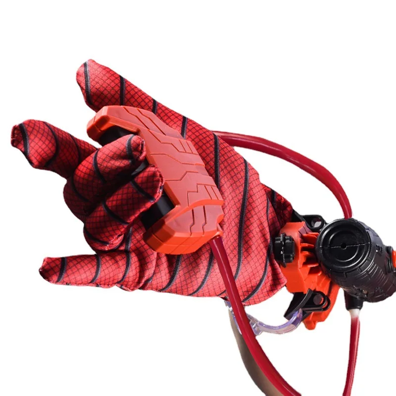 The explosive Spider-Man wrist Glove launcher presses a double-shot water gun for children and adults wearable arm paddling toy