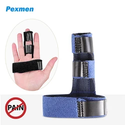 Pexmen Trigger Finger Splint per mano destra e sinistra Mallet Finger Brace per indice medio anello Pinky rilascio dolori di artrite