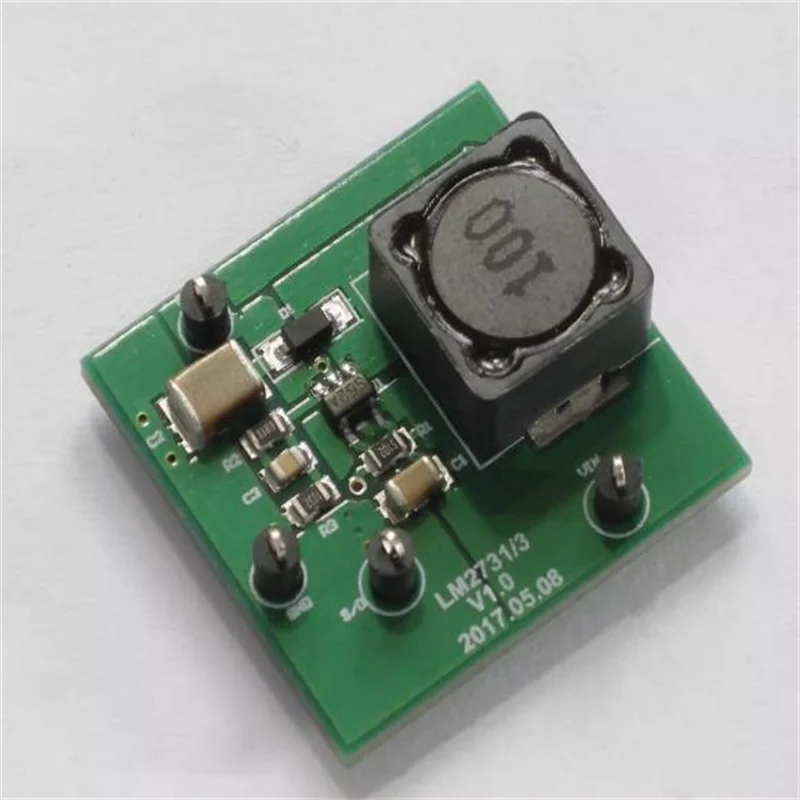 LM2733 Boost Module Evaluation Board 2.7V --3.3V Input 12V/20V/24V/30V Output  circuit board