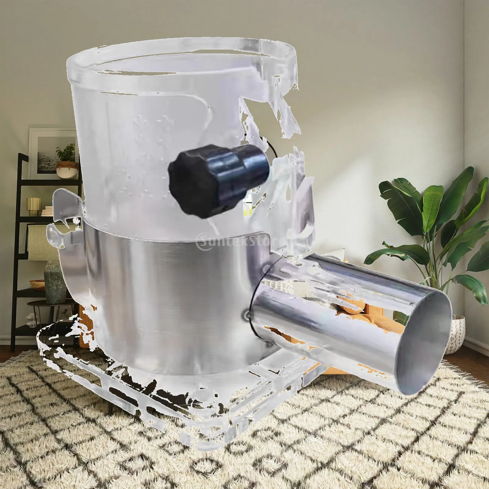 Wear Resistant Aluminum Alloy Trimmer Base Adjustable Protective Shell Fast Dust Collector for DIY Projects
