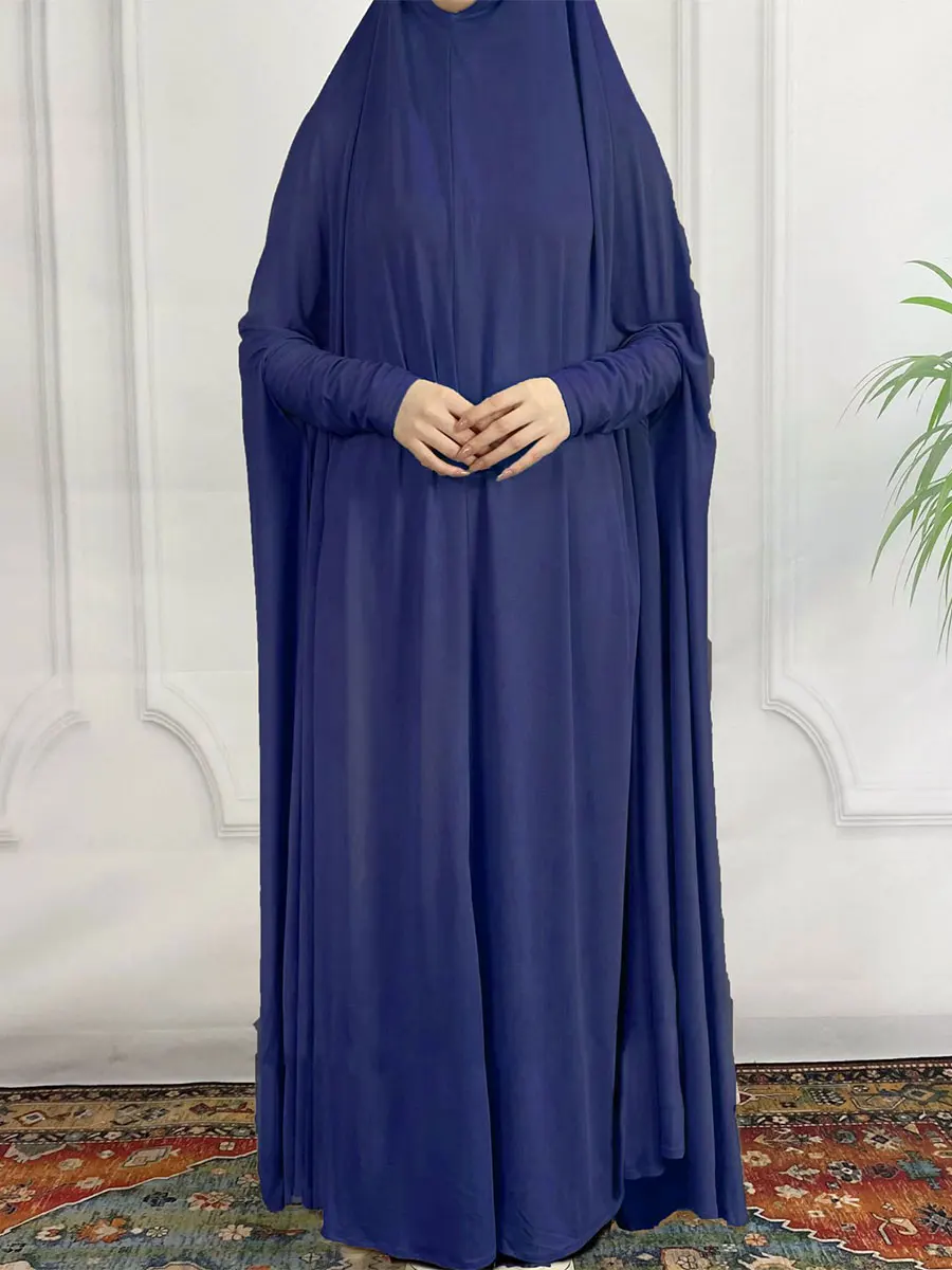 Fashion Dubai Turkish Solid Color Big Size Batwing Sleeve Long Dresses For Muslim Woman Moroccan Arab Casual Loose Abayas Robe