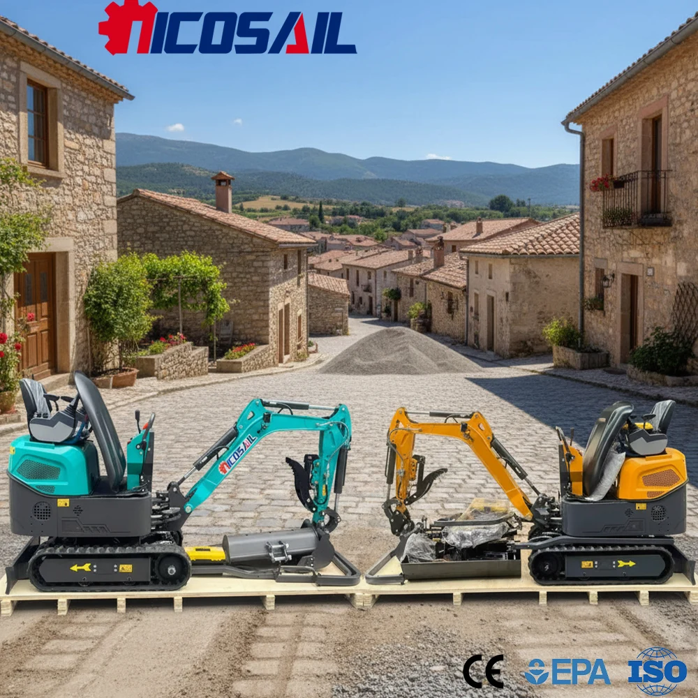 

Custom Mini 1Ton Excavator Euro 5 CE Compact Hydraulic Digger for Farm Garden and Construction Projects