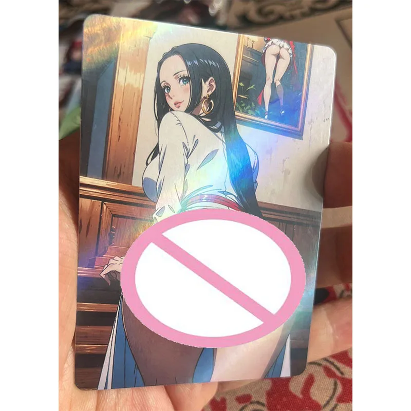 Collectible Cards Boys Games Toys Table Games Birthday Gifts DIY Anime Shenhe Ganyu Hu Tao Nami Boa Premium Flash Card 28PC