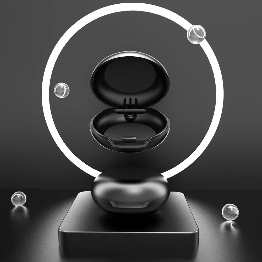 Round Soundproof Earplug Box Mini Plastic Clear Storage Box Container Square Shape Craft Jewelry Earring Organiser