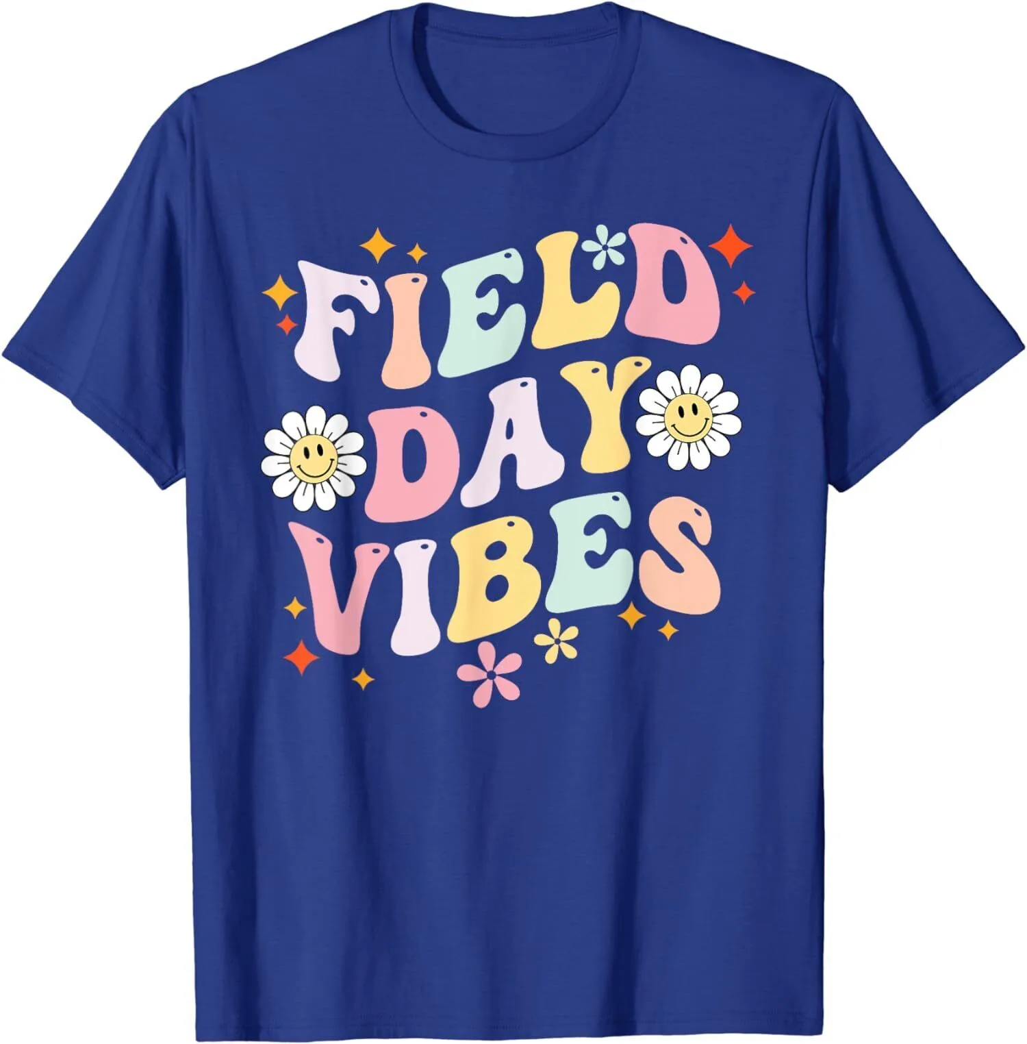 

Groovy Field Day 2024 Funny Field Day Vibes Teacher Unisex T-Shirt