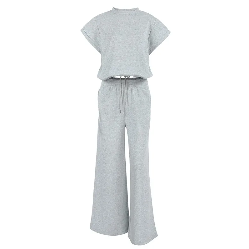 YLT Womens Two Piece Set Sleeveless Vest Top and Floor Length Wide Leg Pants 2026 Spring Summer New Casual Trendy Chic Outfit