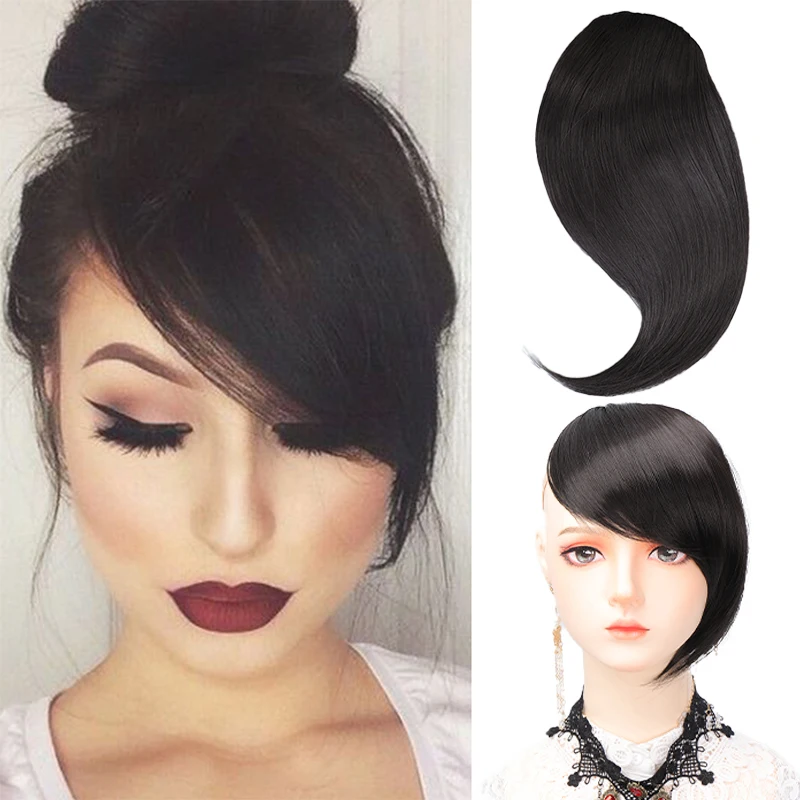 Wig Female Slant Hairpiece Extended One Piece Two Card Wig Hairpiece