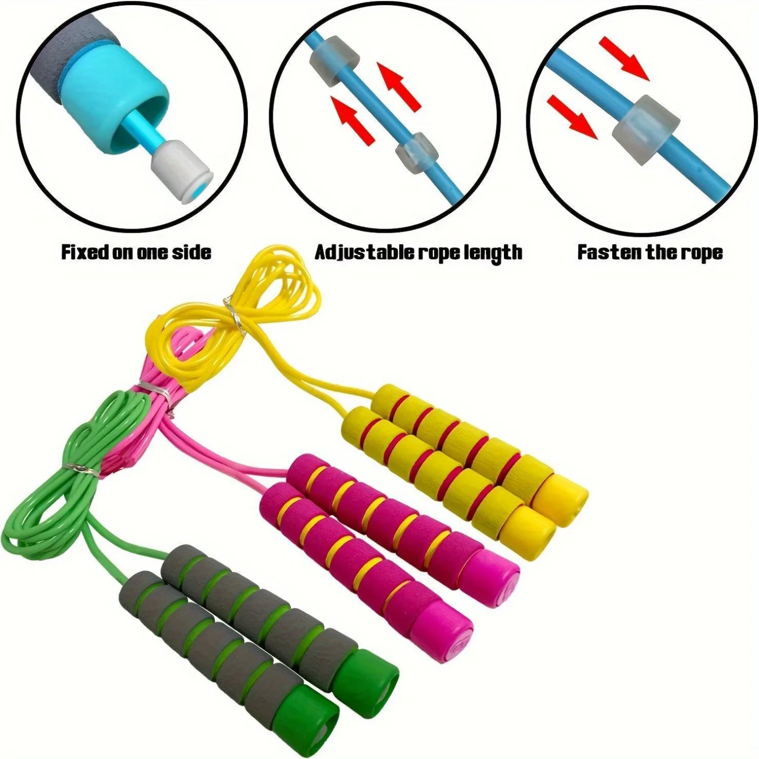 Adjustable Speed Jump Rope Non-Slip Foam Handles Fitness Training Sports Skipping, Durable ABS/PVC, Ages 14+, 1Pc Cnc dust brush