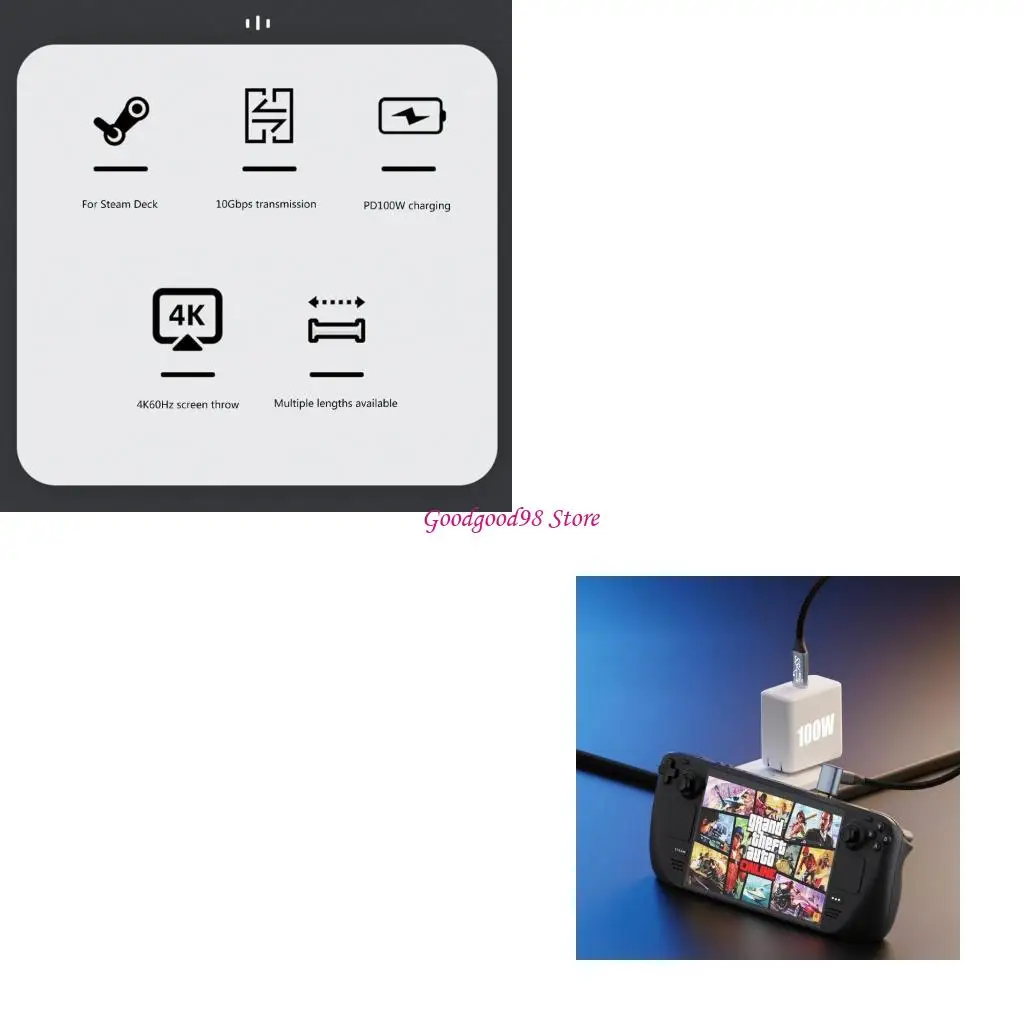 

100W 10G Fast Charging Type-C To Type C Data Line Male-Male Plug 90 Degree