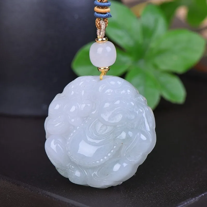 Gold Silk Jade Pendant