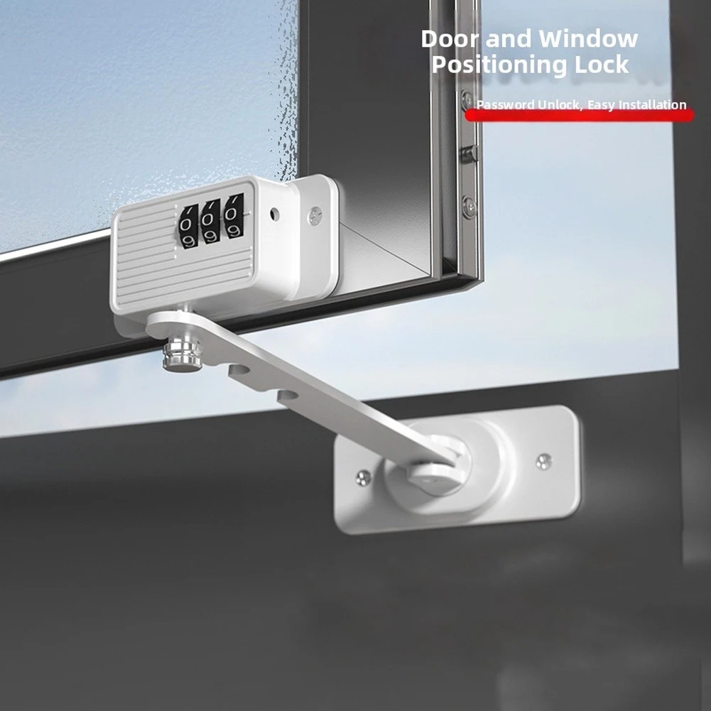 1pc Window Password Limiter Child-Safe Window Limiter Secure Ventilation With Double Lock For Safety Easy To Use