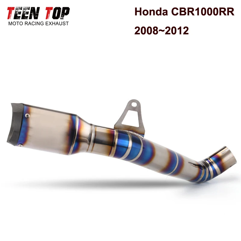 Slip On For Honda CBR1000RR 2008~2012 Slip-on Exhaust Titanium Alloy Motocycle Exhaust Muffler Silencieux Moto