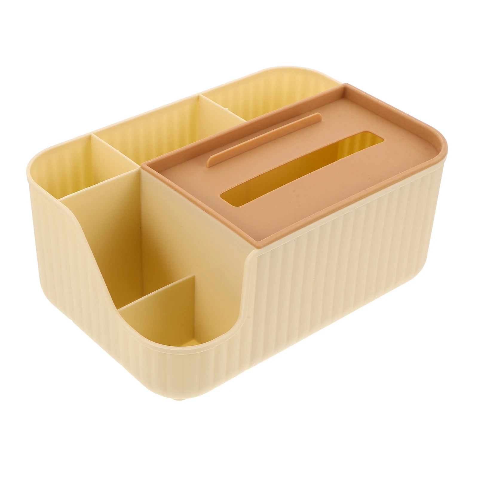 

Multifunctional Storage Box Rectangular Tissue Holder Desk ganizer Remote Tray Plastic Living Room Essential