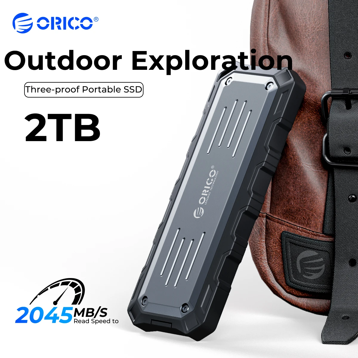 

ORICO Mecha Portable SSD 2000MB/S External Solid State Drive 2TB 1TB USB 3.2 Gen2 Type- C PSSD for Outdoor Workers Photographer