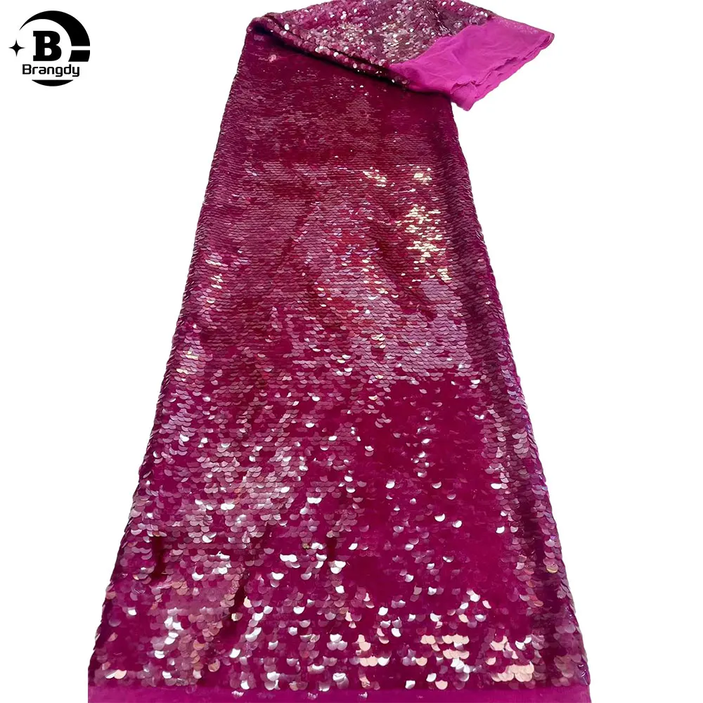 

Sequins Lace Fabric 2023 High Quality Nigerian French Tulle Lace Fabric Material For Wedding T33016