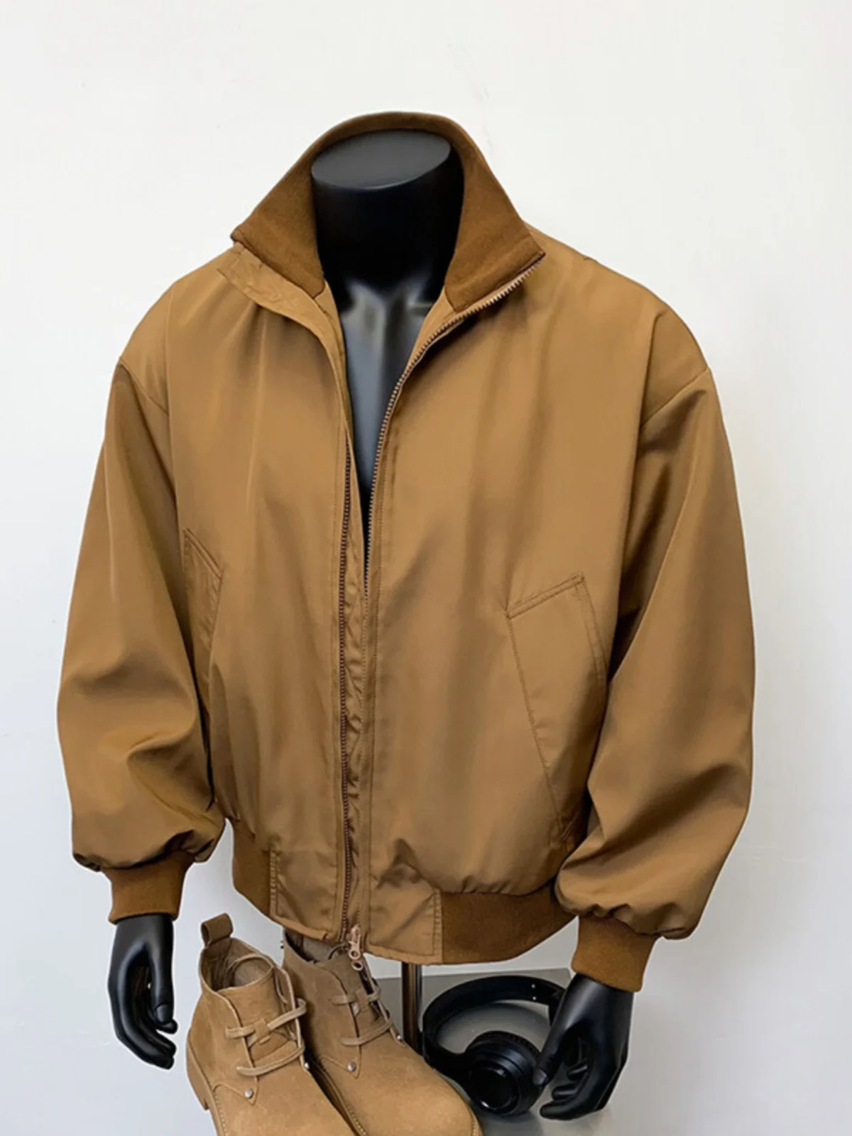 

Мужская футболка Bomber Flight Jaet, весенне-осенняя футболка с откидным воротником, бейсбольная антимикробная повседневная верхняя одежда