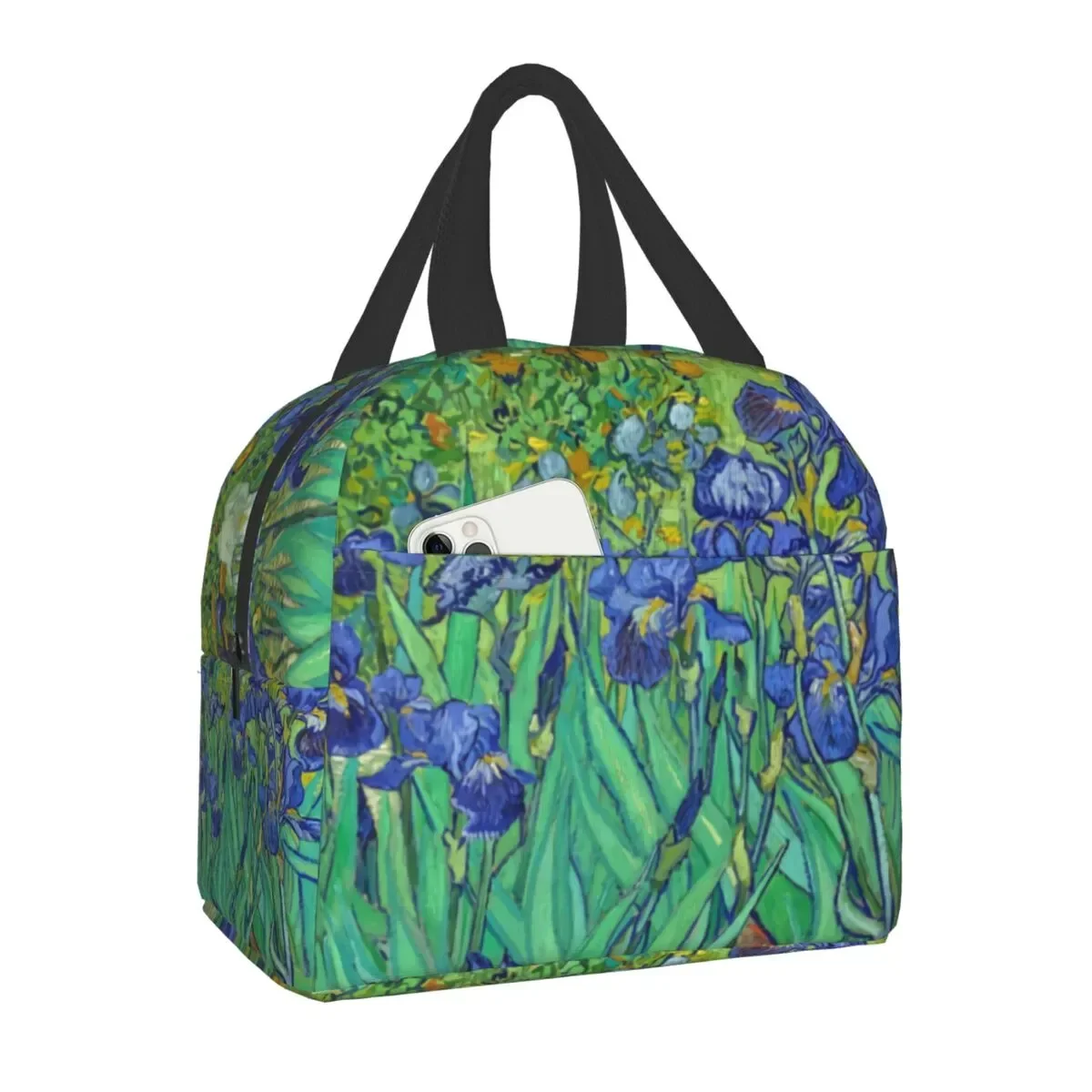 Van Gogh Almond Blossoms Lunch Box Portable Thermal Cooler Food Insulated Starry Night Oil Painting Lunch Bag for Women Kids