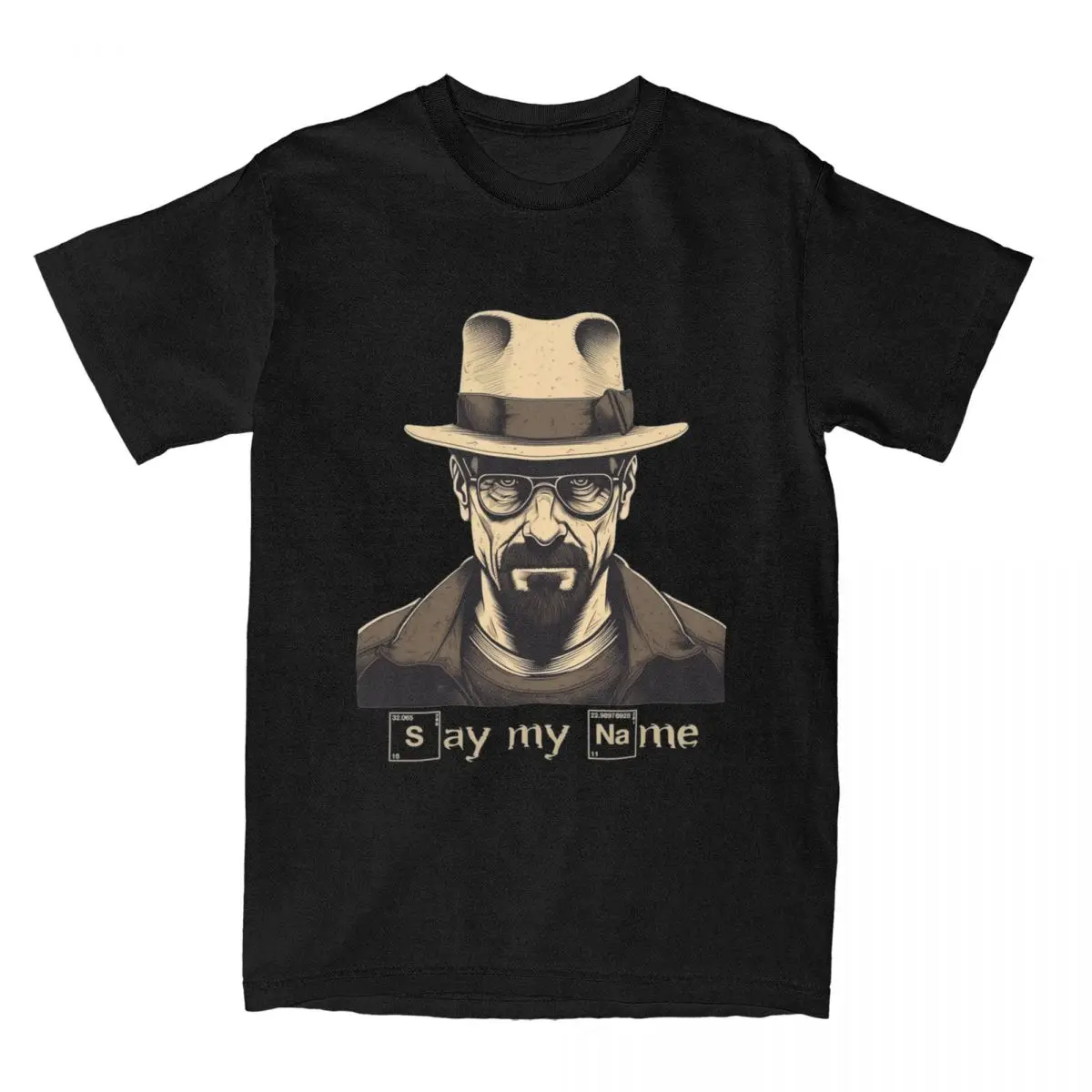 Breaking Bad T-Shirt Heisenberg Say My Name Trendy Cool T-Shirts Short Sleeve Y2K Tshirt Summer Cotton Crewneck Plus Size Tees