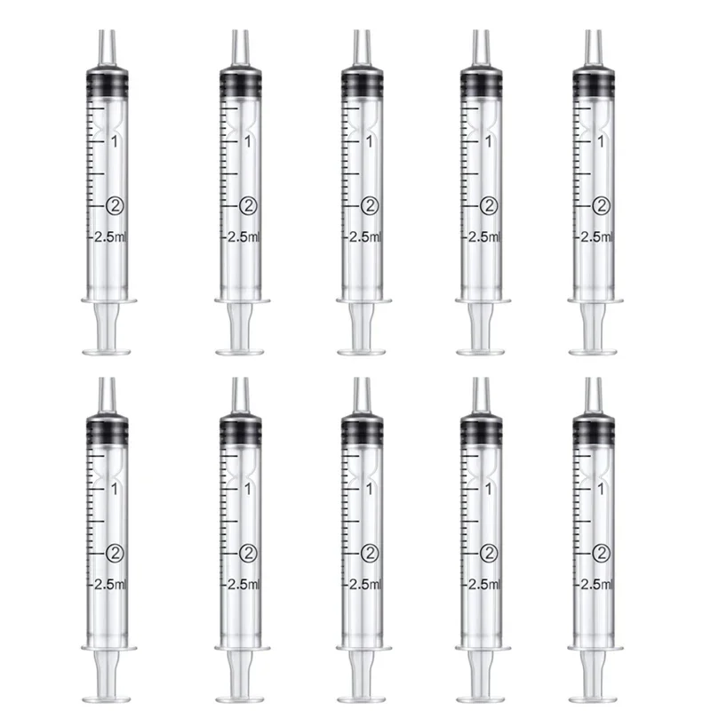 1ml-10ml  Disposable Syringes Syringes Without Needle Syringe Glue Pet Feeding Needle Kitchen Tools Plastic Bulk Needle-Free image 6