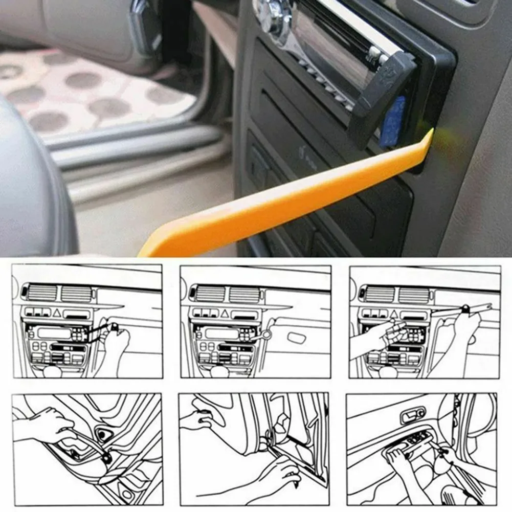 Automotive Trim Removal Tool Kit 4PCS for Safely Removing Car Interiors Dashboards and Molding Essential for Repairs