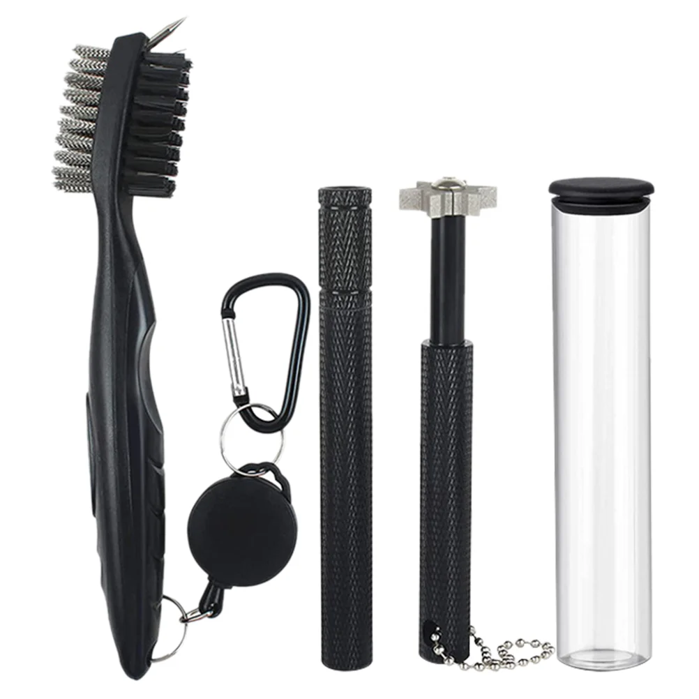 

Club Cleaning Kit Groove Sharping Tool Golfs Brush Sharpener Steel Clubs Golfing Supplies Man