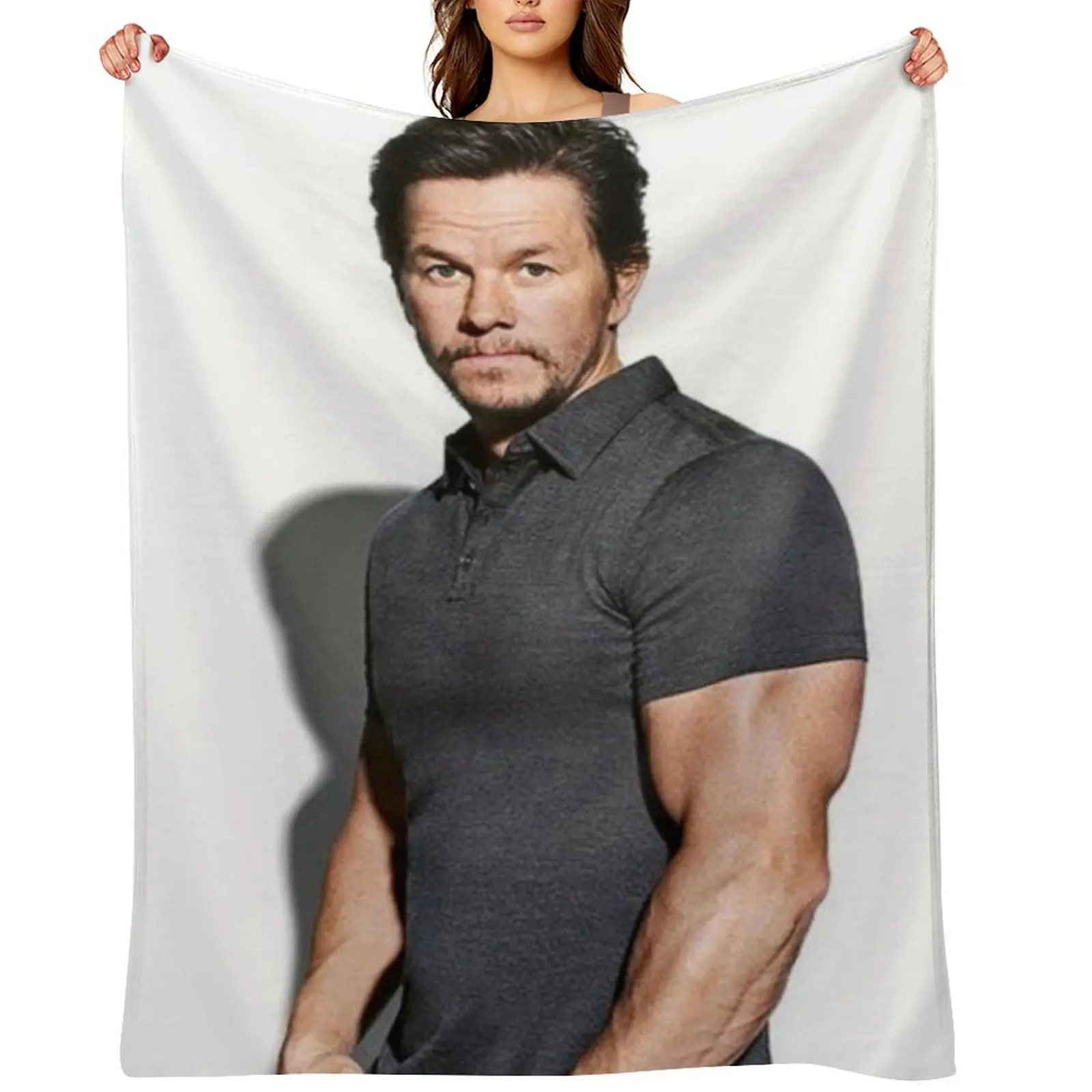 

mark wahlberg Throw Blanket Bed Summer wednesday Hairy Blankets