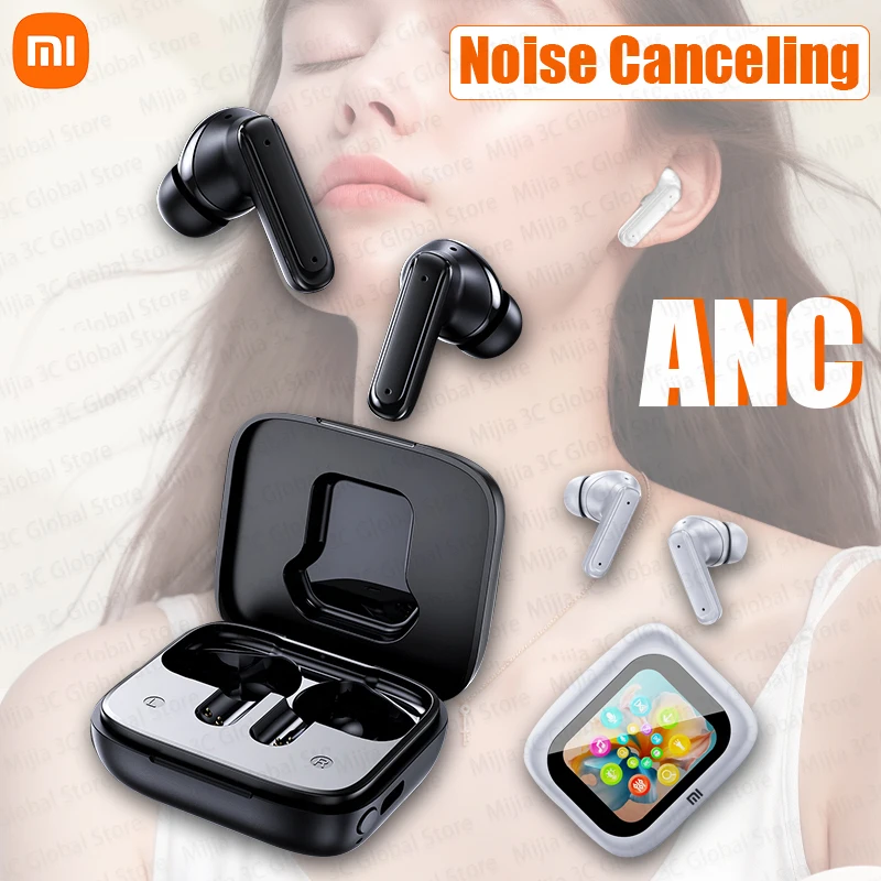 XIAOMI ANC Bluetooth5.4 Earphone E18 Pro Wireless Earbuds Noise Reduction Sport Gaming Headset In-Ear Headphones Built-in Mic