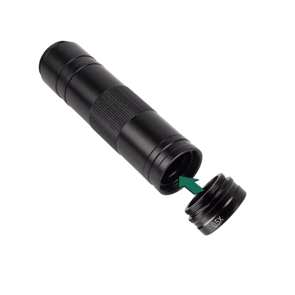 Yizhan HD 1080P 4K Digital Mircoscope HD HDMI USB VGA Mircoscope C-Mount Kamera 2K 1-150X Zooms 0,5X Barlow Objektiv Starker Ständer – Detail 8