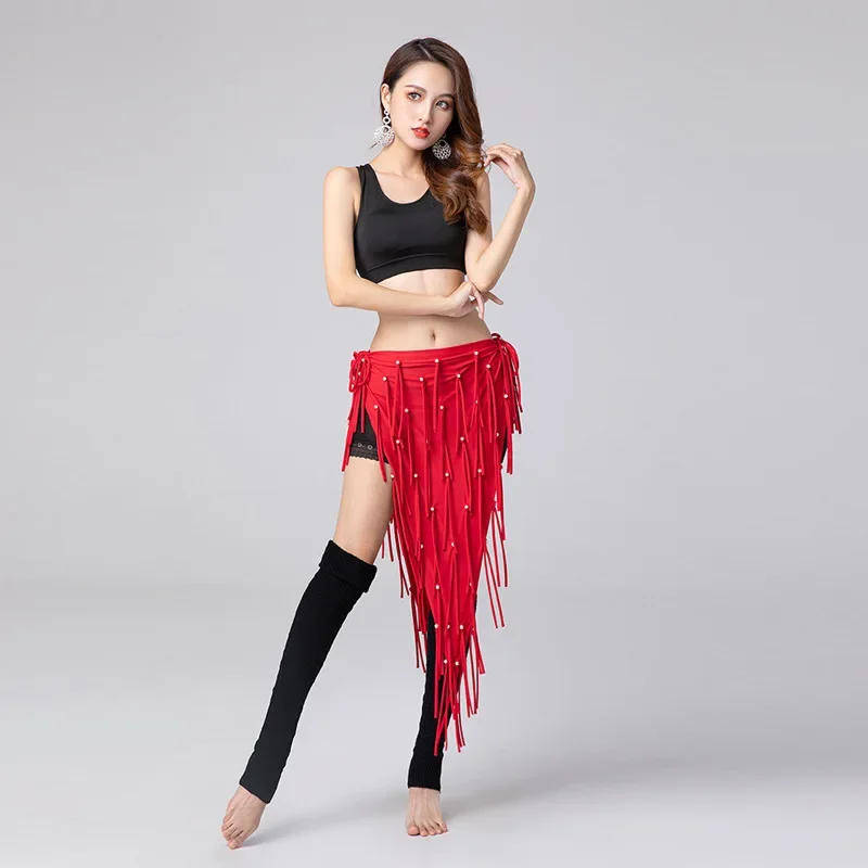 1-ピース-ロット女性ベリーダンスパールスカートダンスアクセサリー女の子のダンス衣装スカート衣装