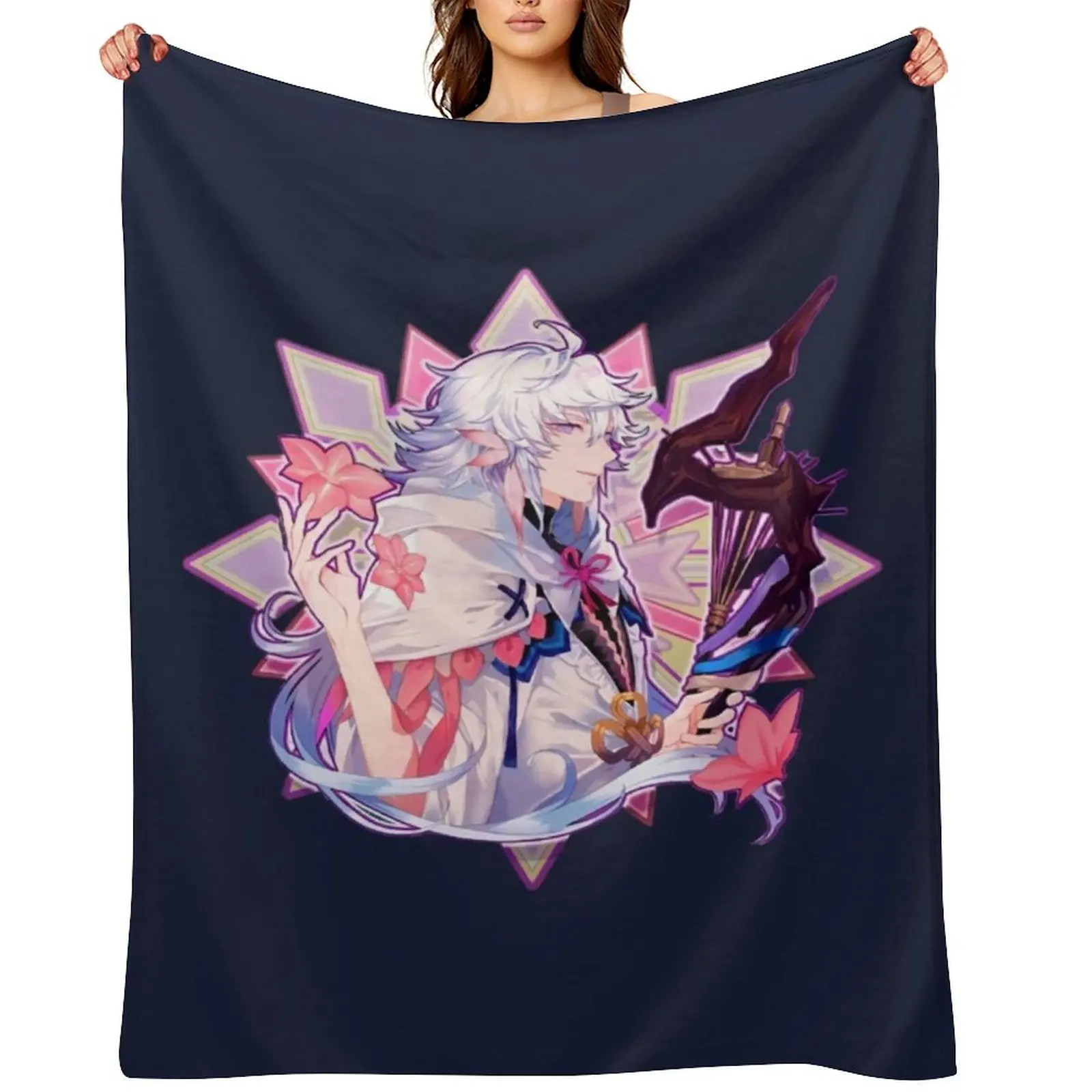 Fate grand order Merlin Mage of Flowers Throw Blanket Comforter Blankets For Baby cosplay anime Loose Blankets