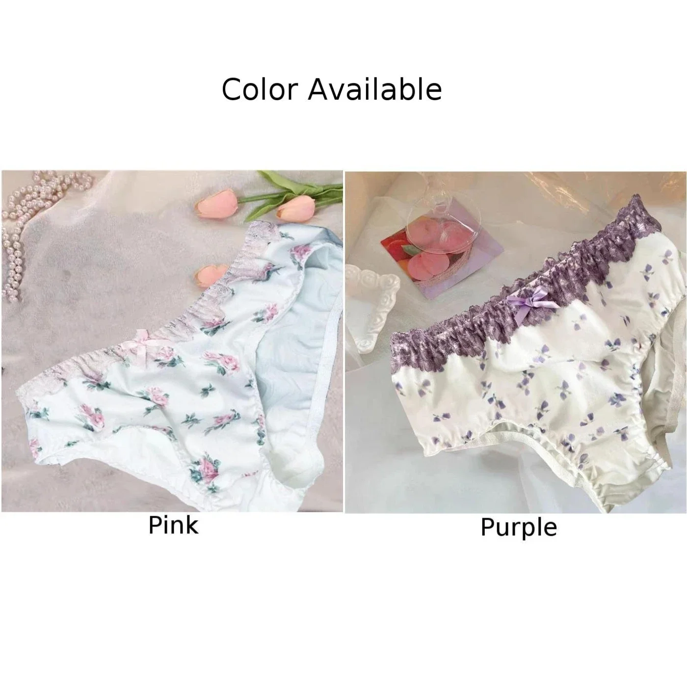 Brazilian Underwear Female Sexy Lace Flower Thin Women\'s Panties Soft Japanese Trunks Low-Waist Triangle Shorts Girls Underpants