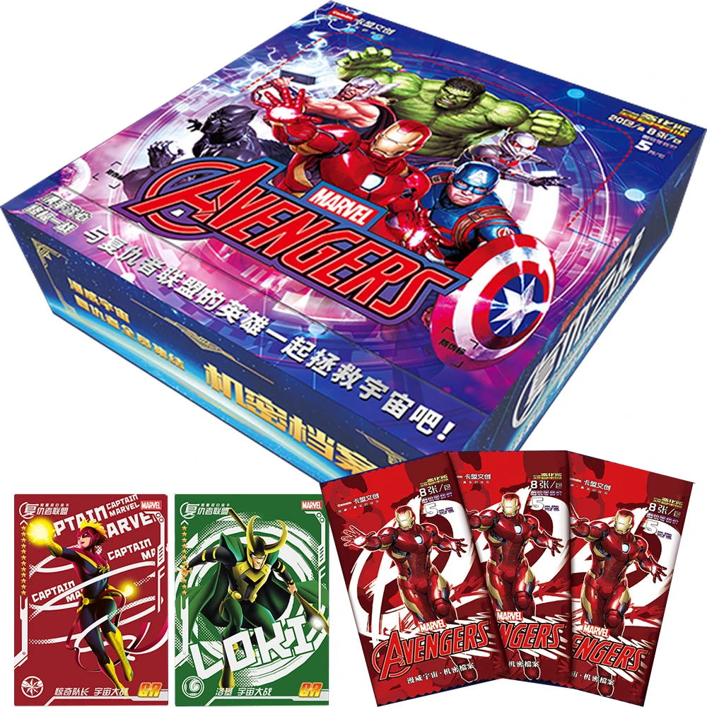 Marvel Card For Children Daredevil Spider-Man Captain Marvel Authentic Popular American Movies Limited Game Card Christmas Gifts