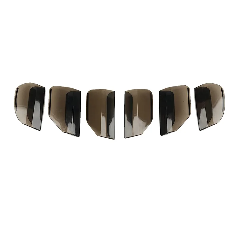 

Tail Light Lamp Cover Taillight Cover Guard Trim Frame Accessories For Ford Mustang 2015 2016 2017, Smoke Black