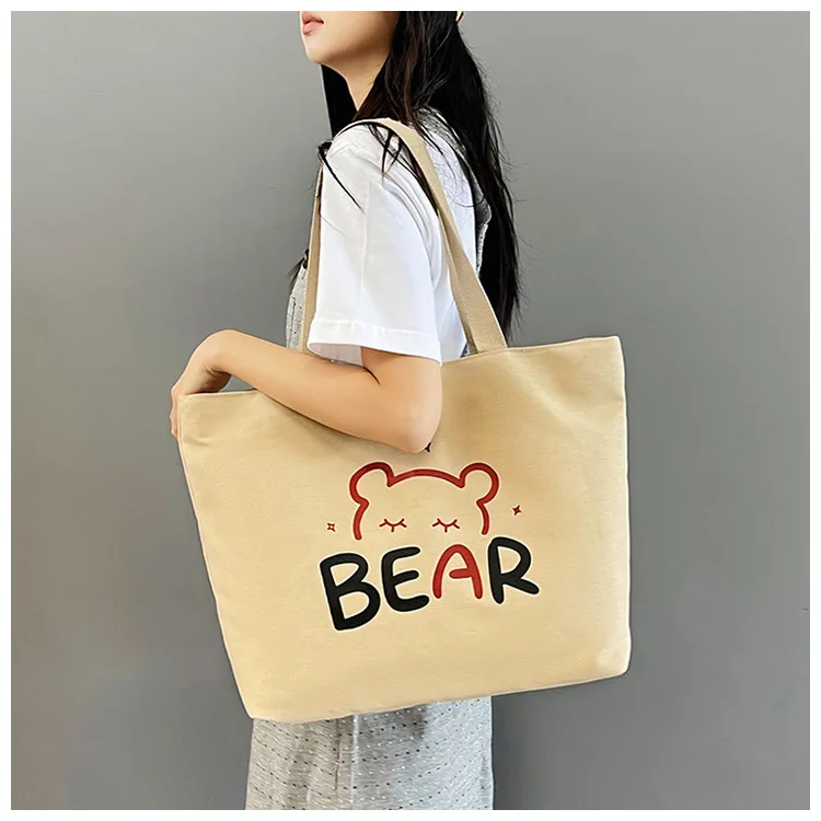 

Холщовая большая сумка большой вместимости 2025 г. — стильная для женских покупок, идеально подходит для студентов на одно плечо.