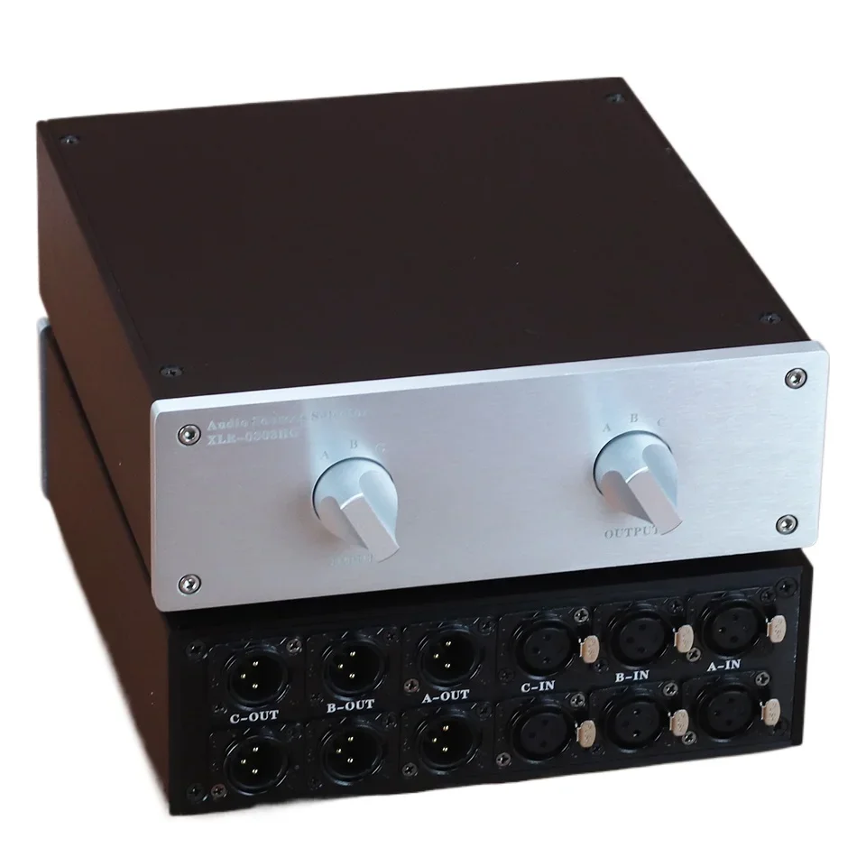 

HIFI Audio Switch XLR Balanced Audio Signal Selector Power Amplifier