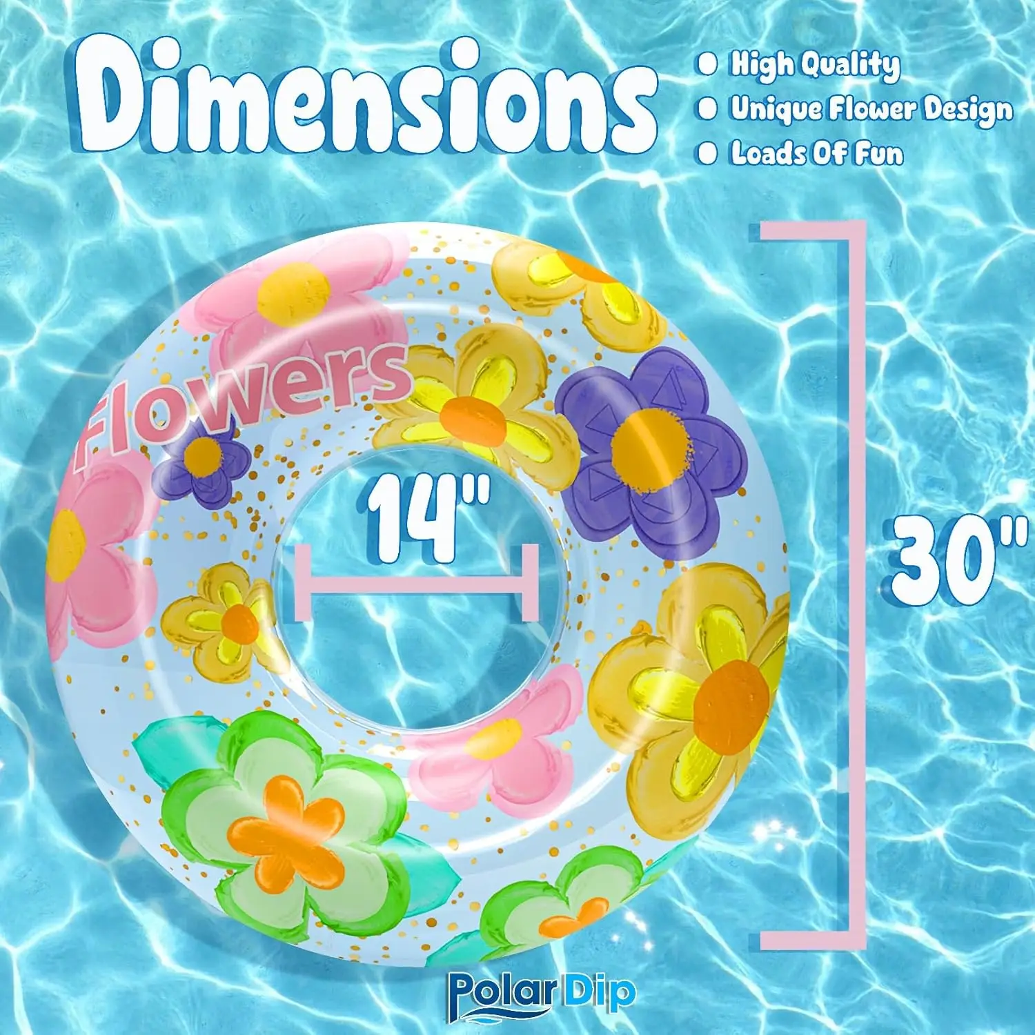 Pool Floats Rings for Adults Fun Swimming Pool Ring for Pool Parties Beach and Outdoor Activities with Pool Floats Tube (Single