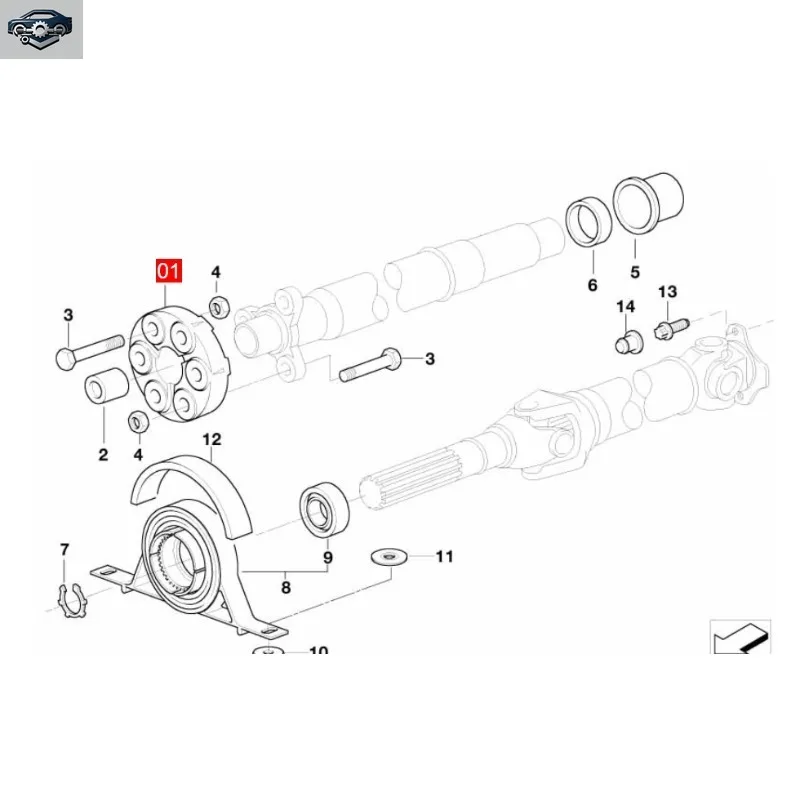 Driveshaft Coupler Flex Joint Kit OEM 26111227410  for Fits Chevy C5 C6 Corvette 1975-2023BMW E36 E46 318i 325i Z3