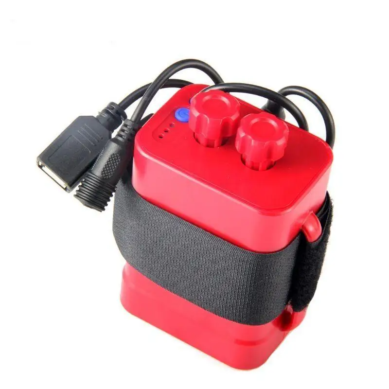 31BA Battery Pack for Case for 6x 18650 Battery 12V for DC USB Charging Box Waterproof Housing for LED Bike