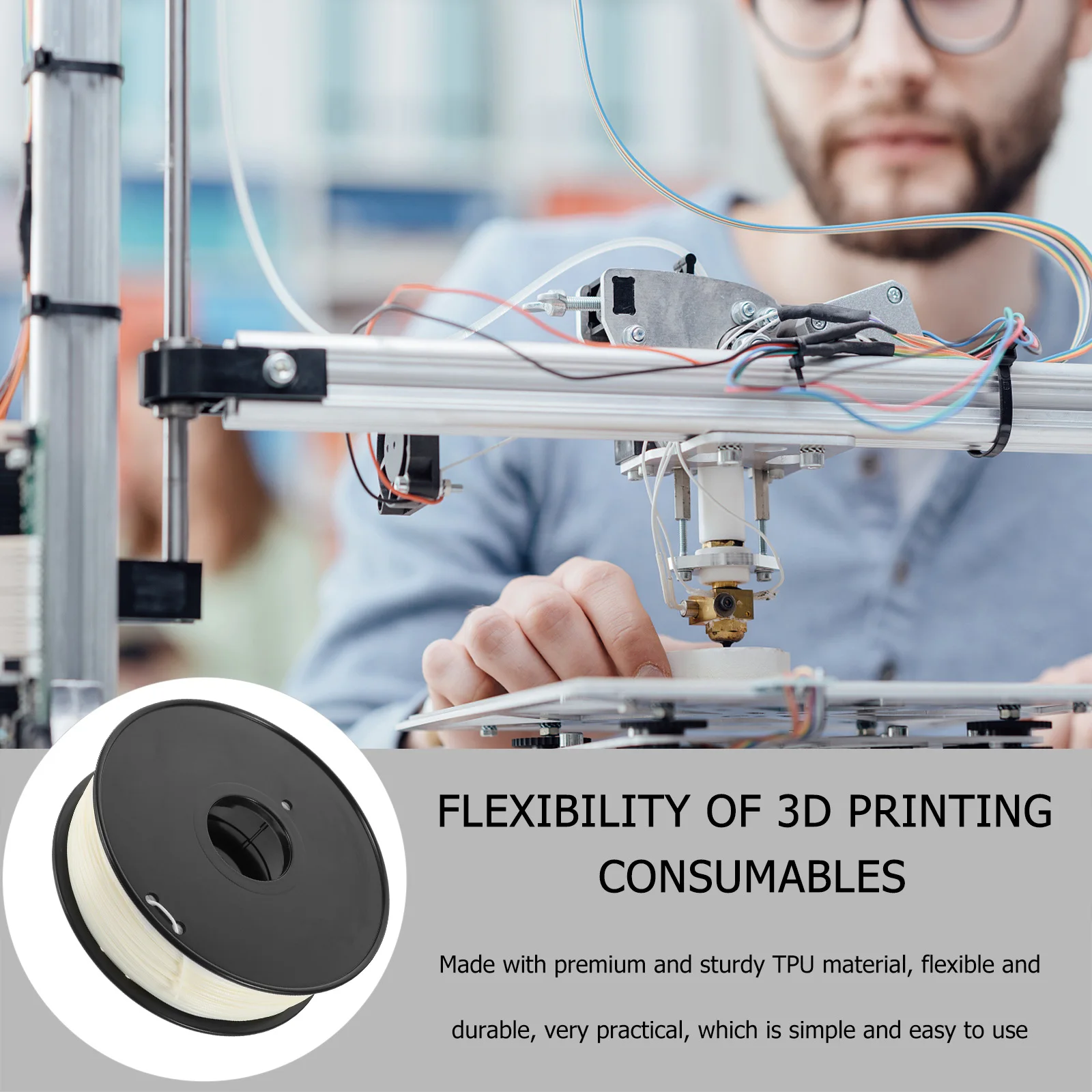 

Asa 3D Printer Filament 1.75mm Uv Resistant Durable Printing Material 3D Printer Accessories Filament 1.75 Asa Fillament
