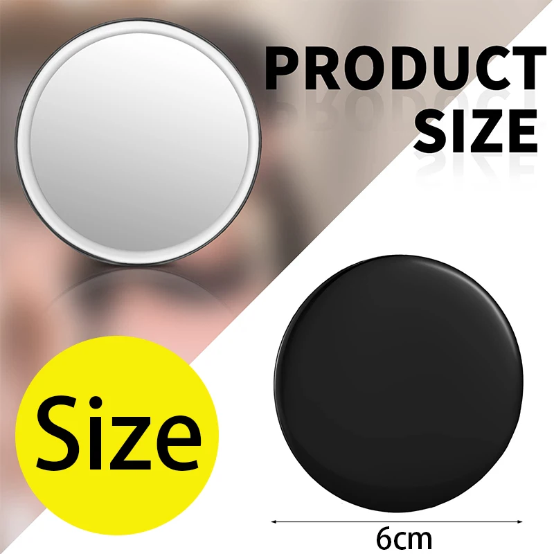 6PCS Compact Mirror Bulk Round Cosmetic Glass Mirror Purse Travel Portable Mini Mirror Girl Girl Boy Gift