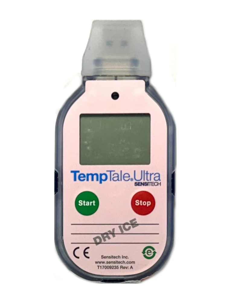 

Sensitech TempTale Ultra Dry Ice AMB Single Use Temperature Sensor With USB 20 Type-A Plug -50 To -20 Celsius - Used-Like New