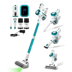 E.LUO 26Kpa Suction Power Cordless Vacuum Cleaner Handheld smart Home appliance Removable Battery Dust Cup 55 Minus