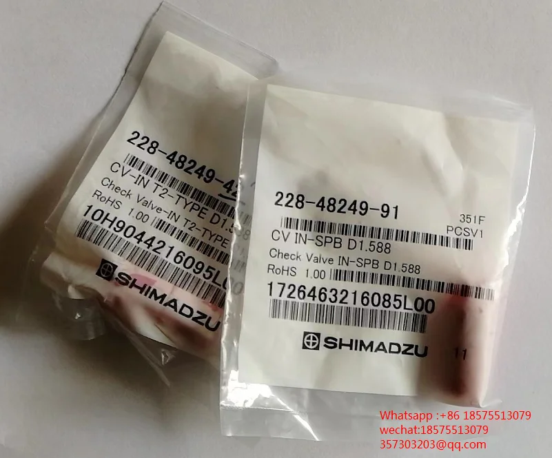 New Shimadzu 228-48249-91 Liquid Phase AT Pump Check Valve