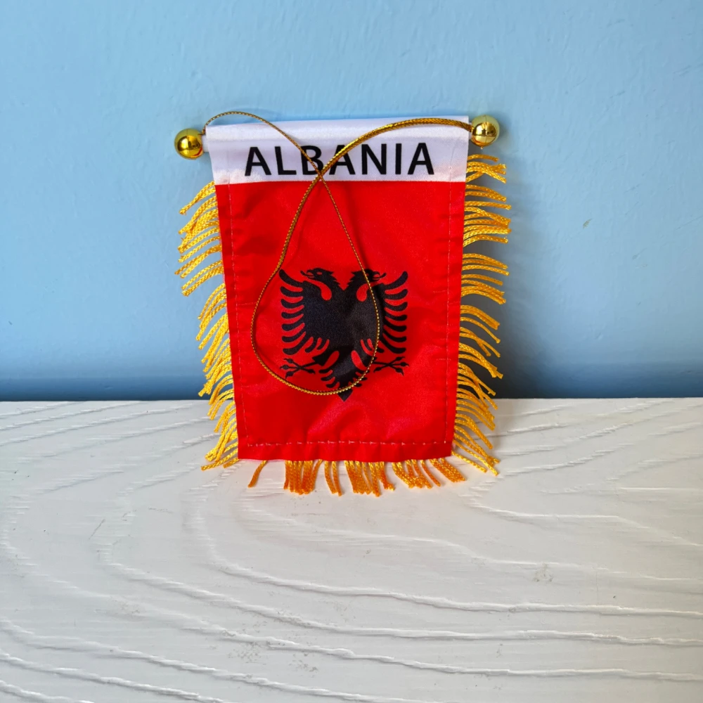 Albania  Flag14x10 Sports Events Albania  FlagCar Windows Hanging Flags