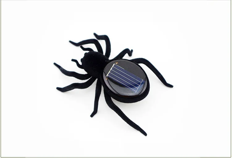 1Pcs Cute Insects Mobile Toys Wholesale Solar Spiders Interesting Mini Solar Toys Insects Teaching Fun Gadgets Toys Gifts