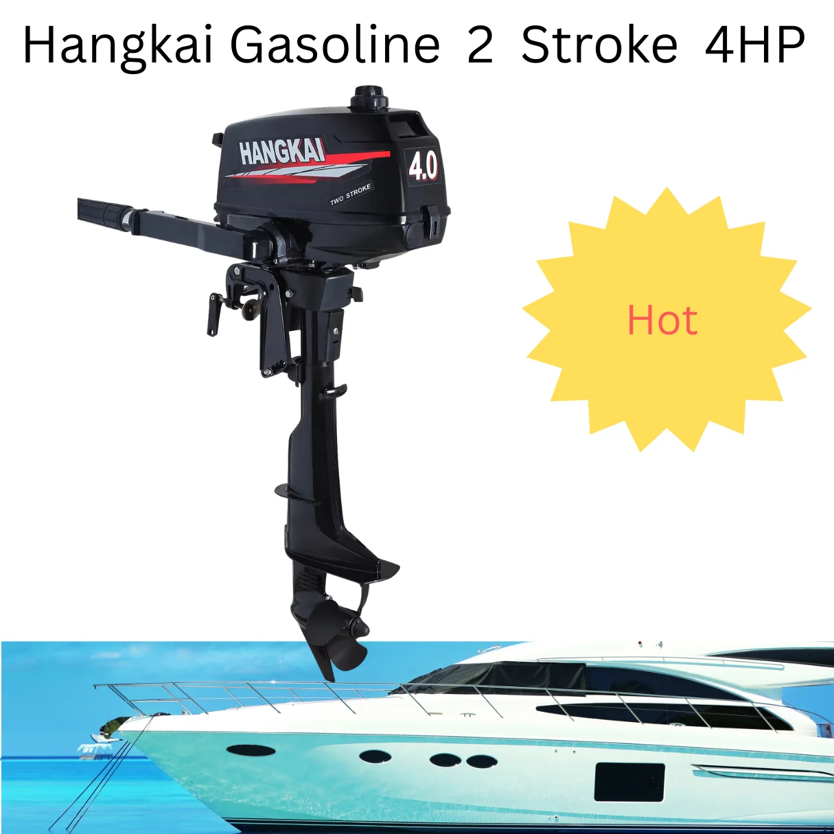 

Hangkai 4HP 2-тактный подвесной моторный крючок для отделки лодок - популярный оптовый горячий товар